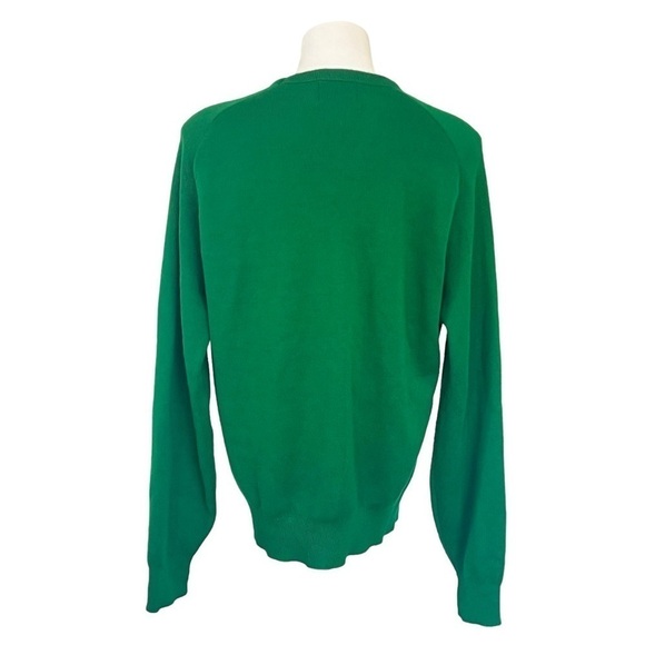 PINE STATE Vintage V-Neck Green Embroidered Irish Mist Sweater Size XL - Picture 5 of 8